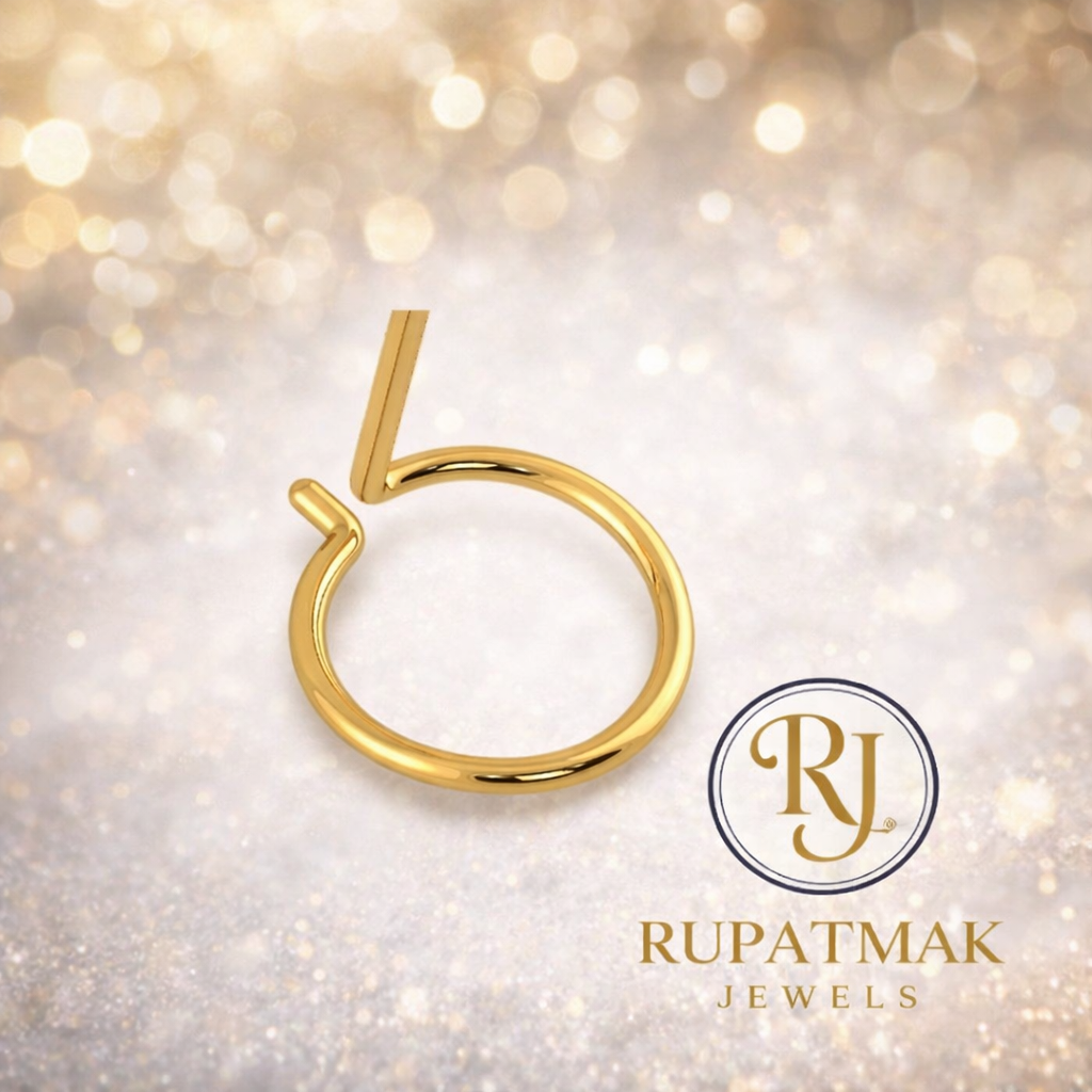 925 Silver Nose Pin - White Diamond Nose Pin