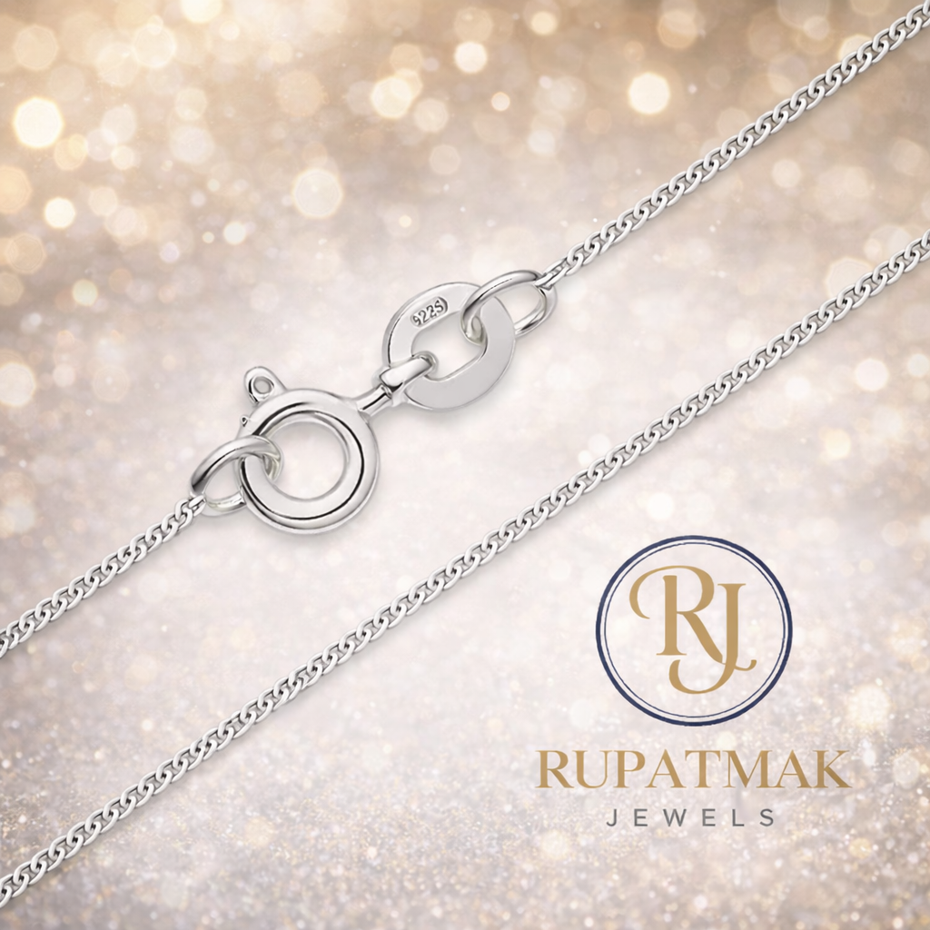 Silver Pendant For Women With Chain - Valentine Day Special