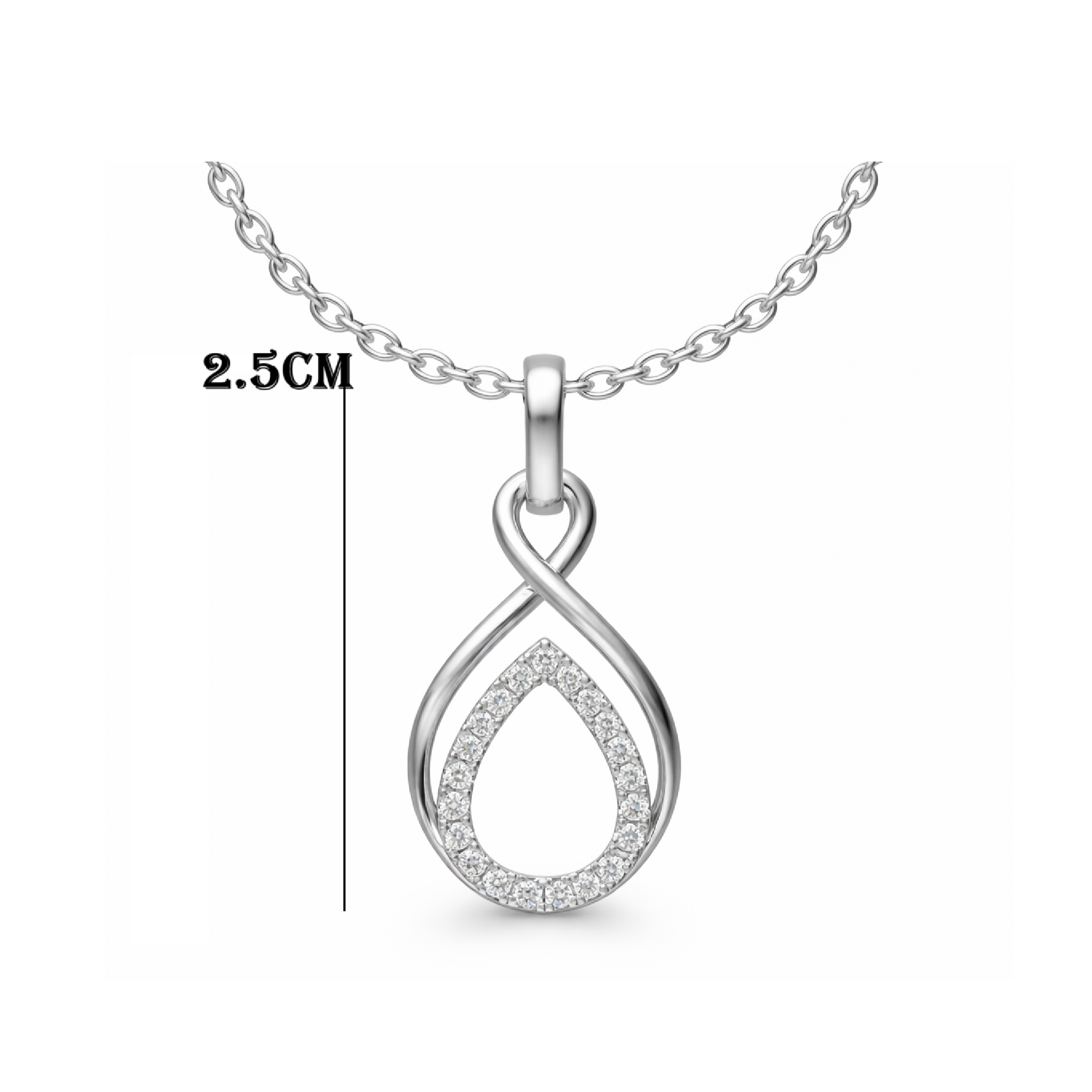 Silver Pendant For Women With Chain | 925 Silver