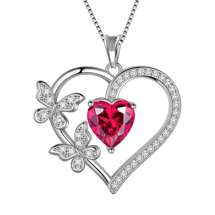 Silver Pendant For Women With Chain - Valentine Day Special